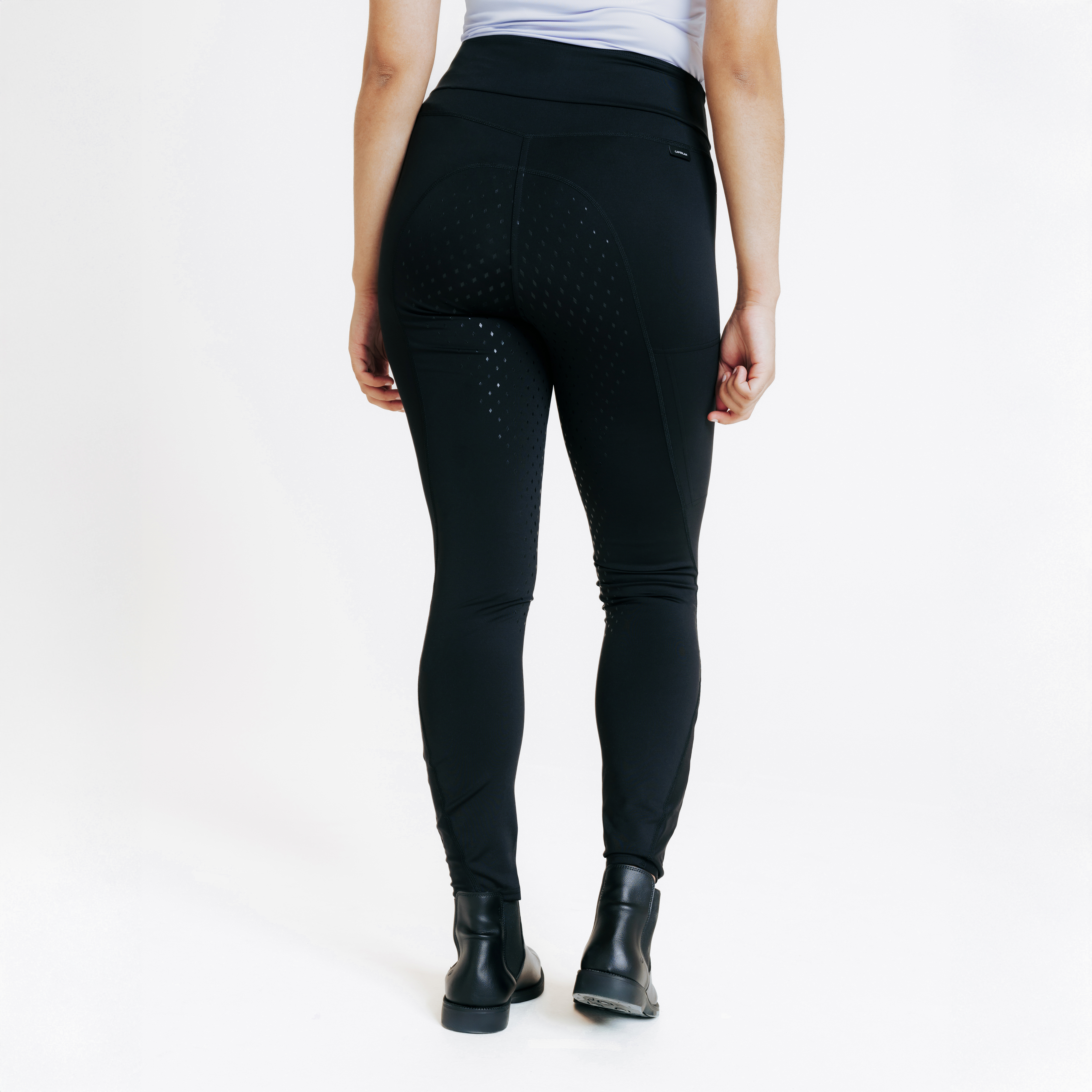 Legging équitation full grip femme - 500 noir - Equitation - Fouganza- Clubs - Entreprises - Collectivités - Associations