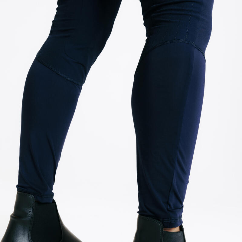 Pantalon équitation ultraléger Femme Bleu