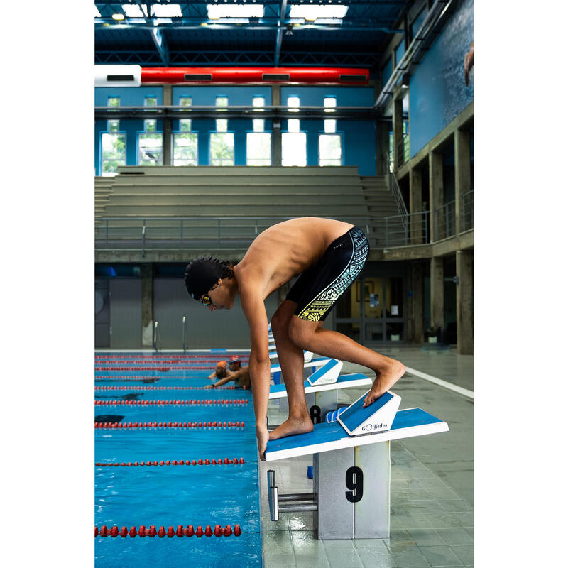 Bonnet de bain silicone - bleu