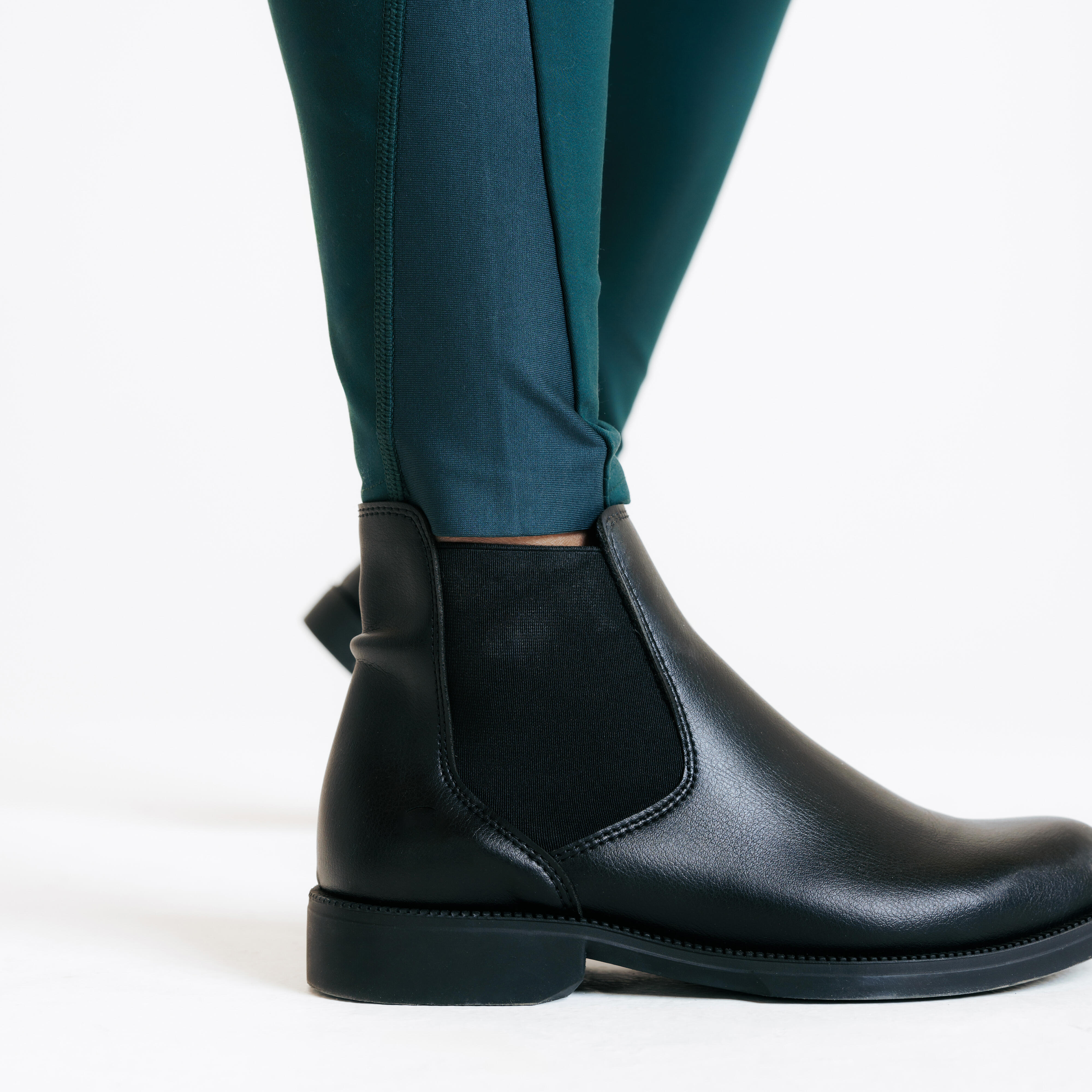Legging d'équitation fullgrip femme - 500 vert - FOUGANZA