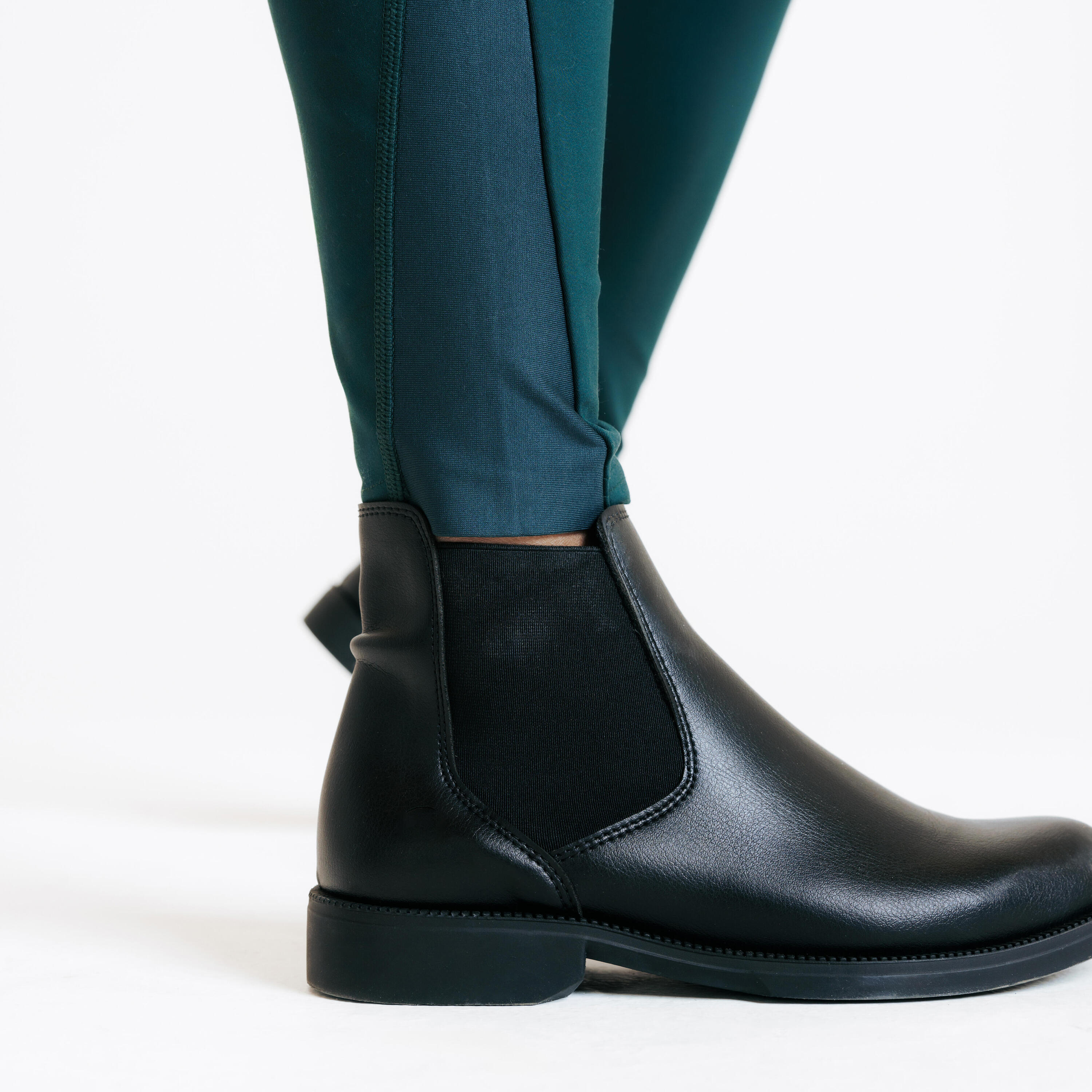 Paardrijlegging voor dames full grip 500 groen 7/7