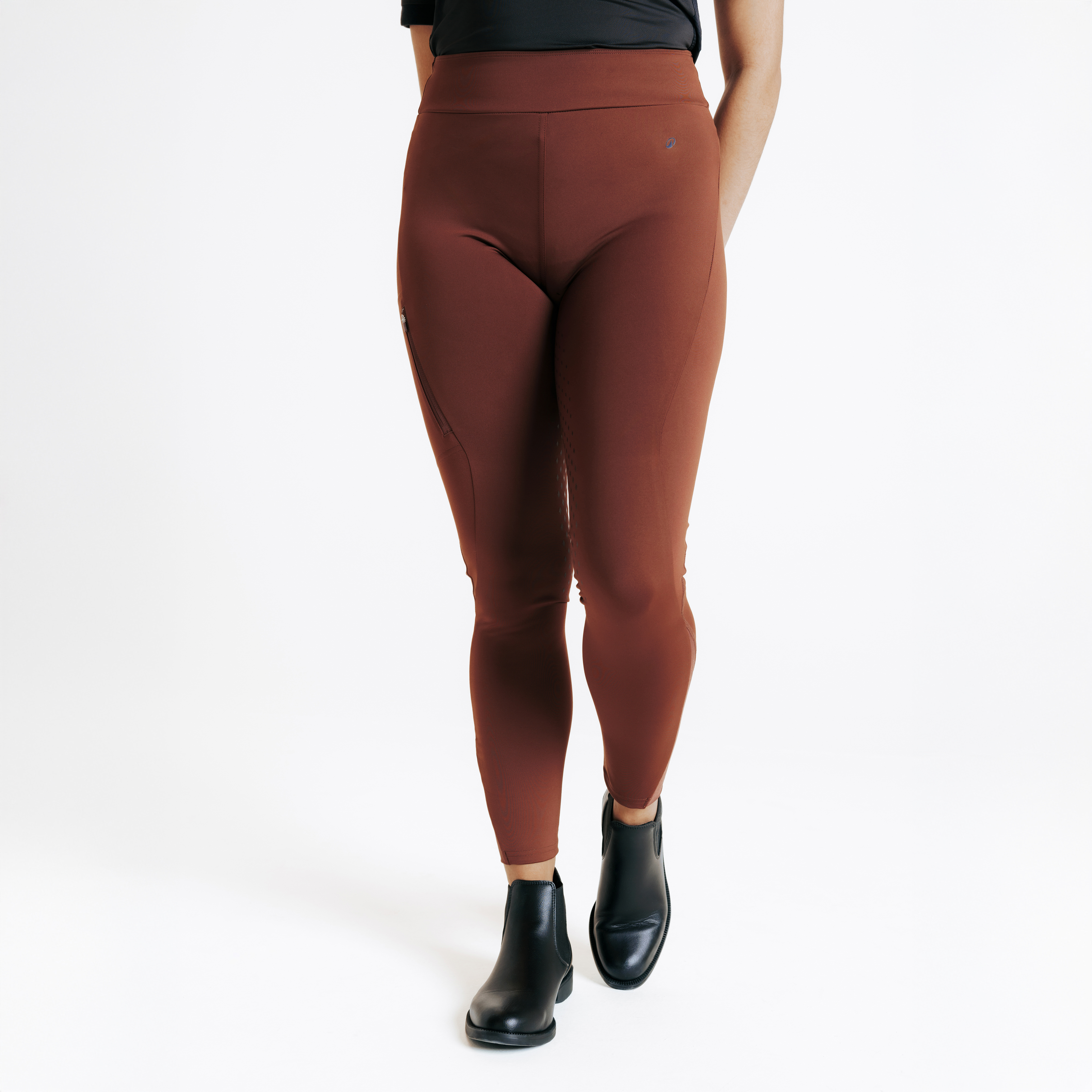 Legging équitation full grip femme - 500 marron - Equitation - Fouganza- Clubs - Entreprises - Collectivités - Associations