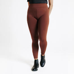 Legging équitation full grip femme - 500 marron