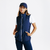 Doudoune équitation sans manches zip rose doré Femme - 500 marine zip lila
