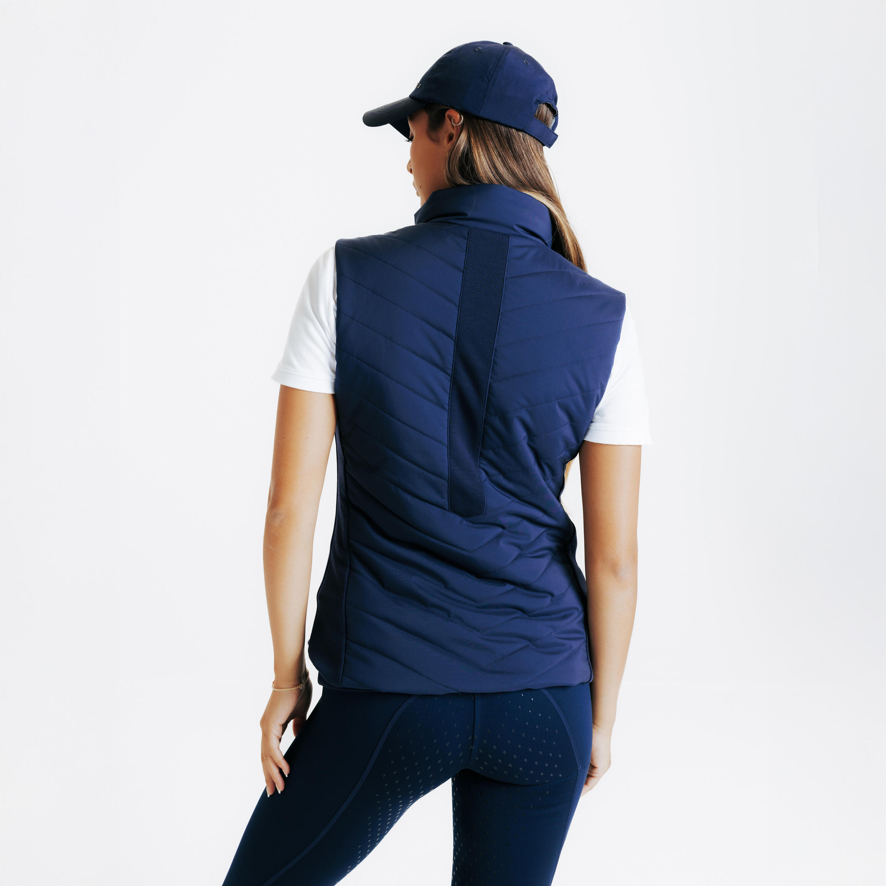 Reitweste 500 Damen marineblau  5/6