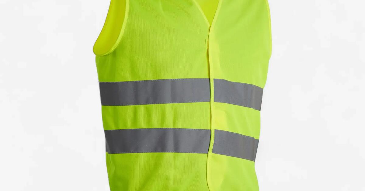 B'TWIN KIDS' SAFETY VEST YELLOW