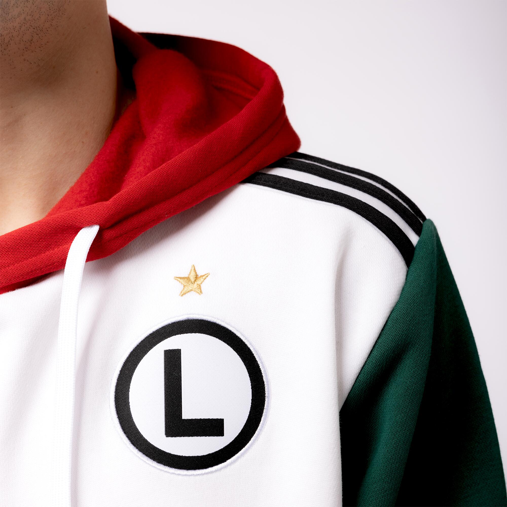 Bluza piłkarska z kapturem adidas Entrada 22 Legia Warszawa 4/5