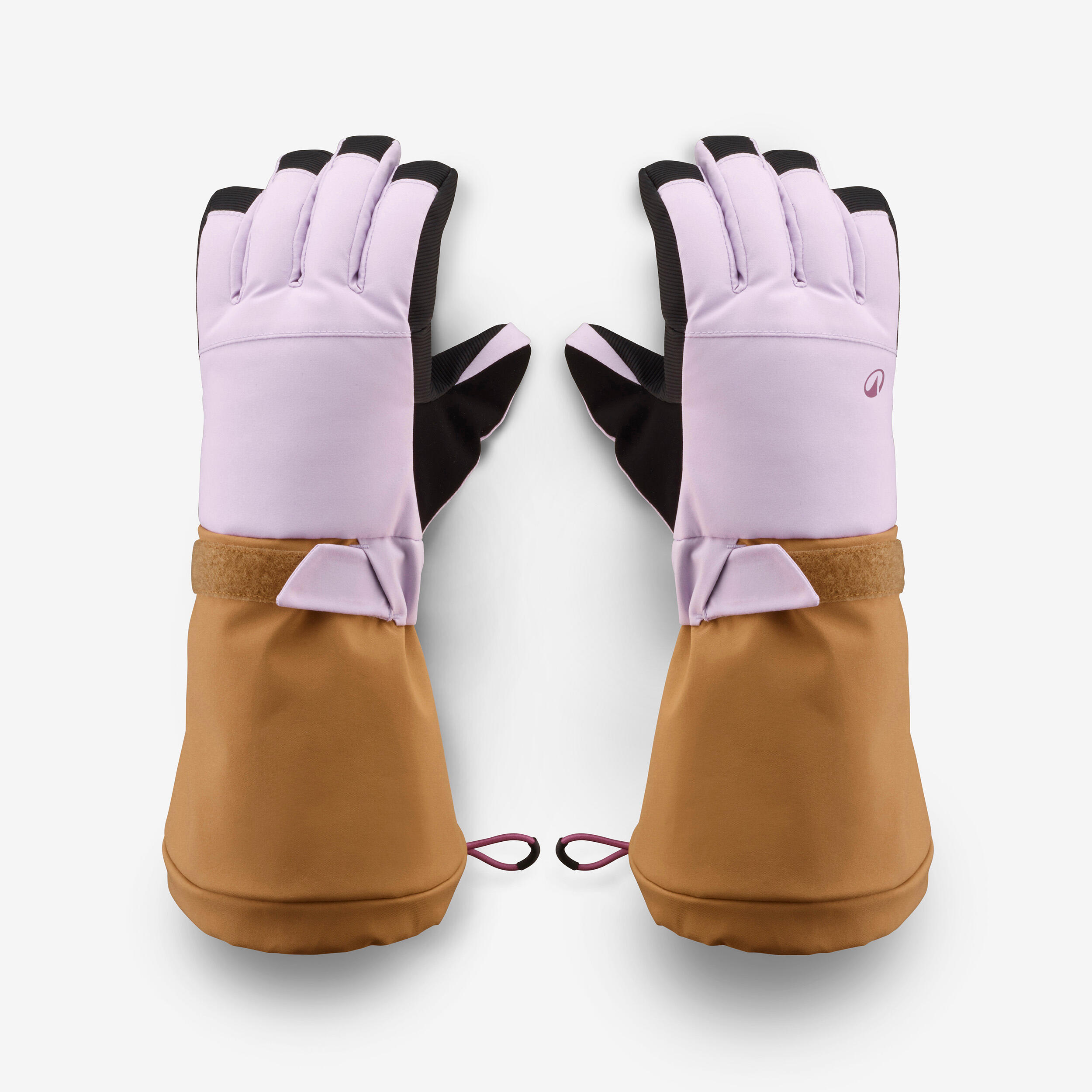 Kids’ Warm and Waterproof Ski Gloves, 500 Long Age 6–14 - WEDZE