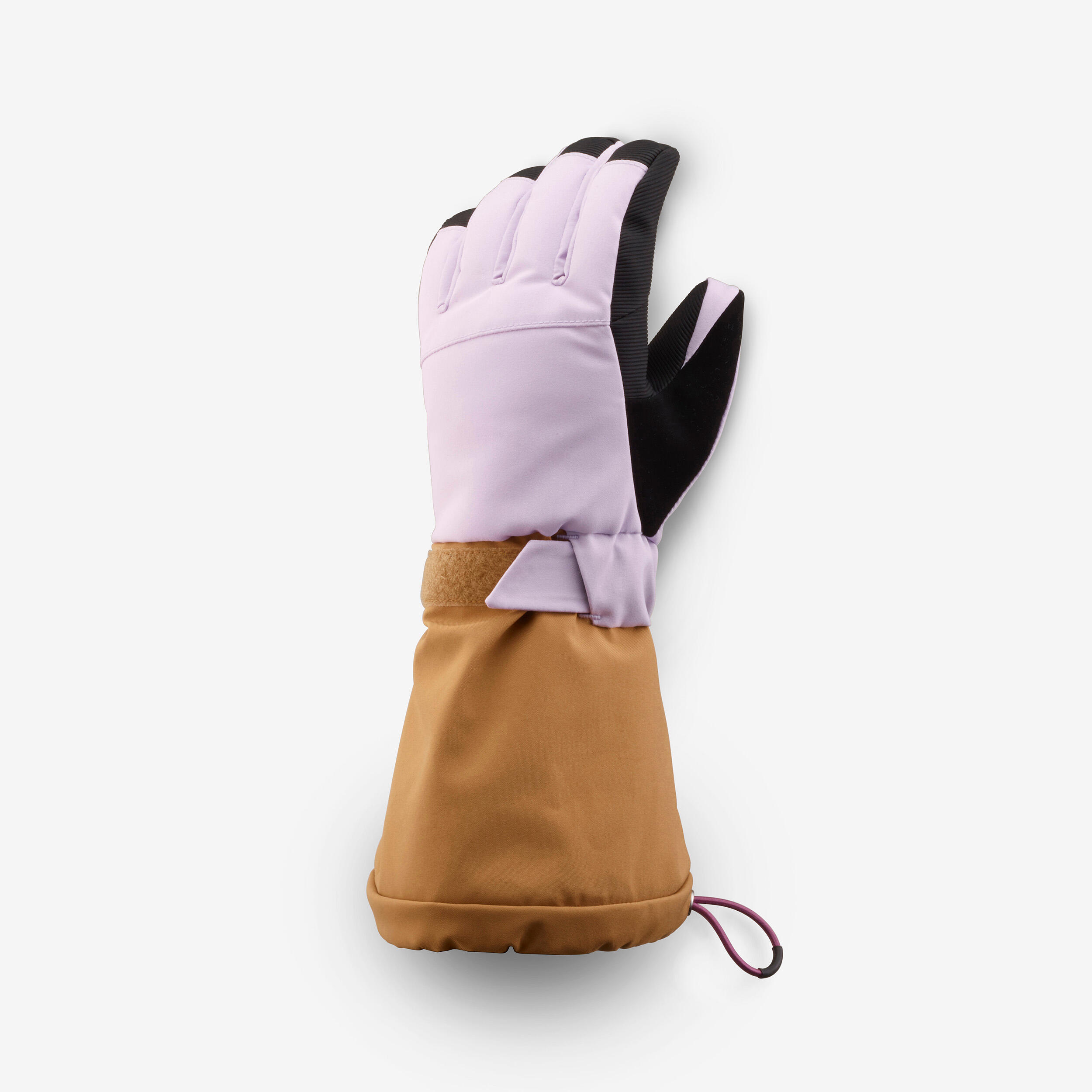 Kids’ Warm and Waterproof Ski Gloves, 500 Long Age 6–14 - WEDZE