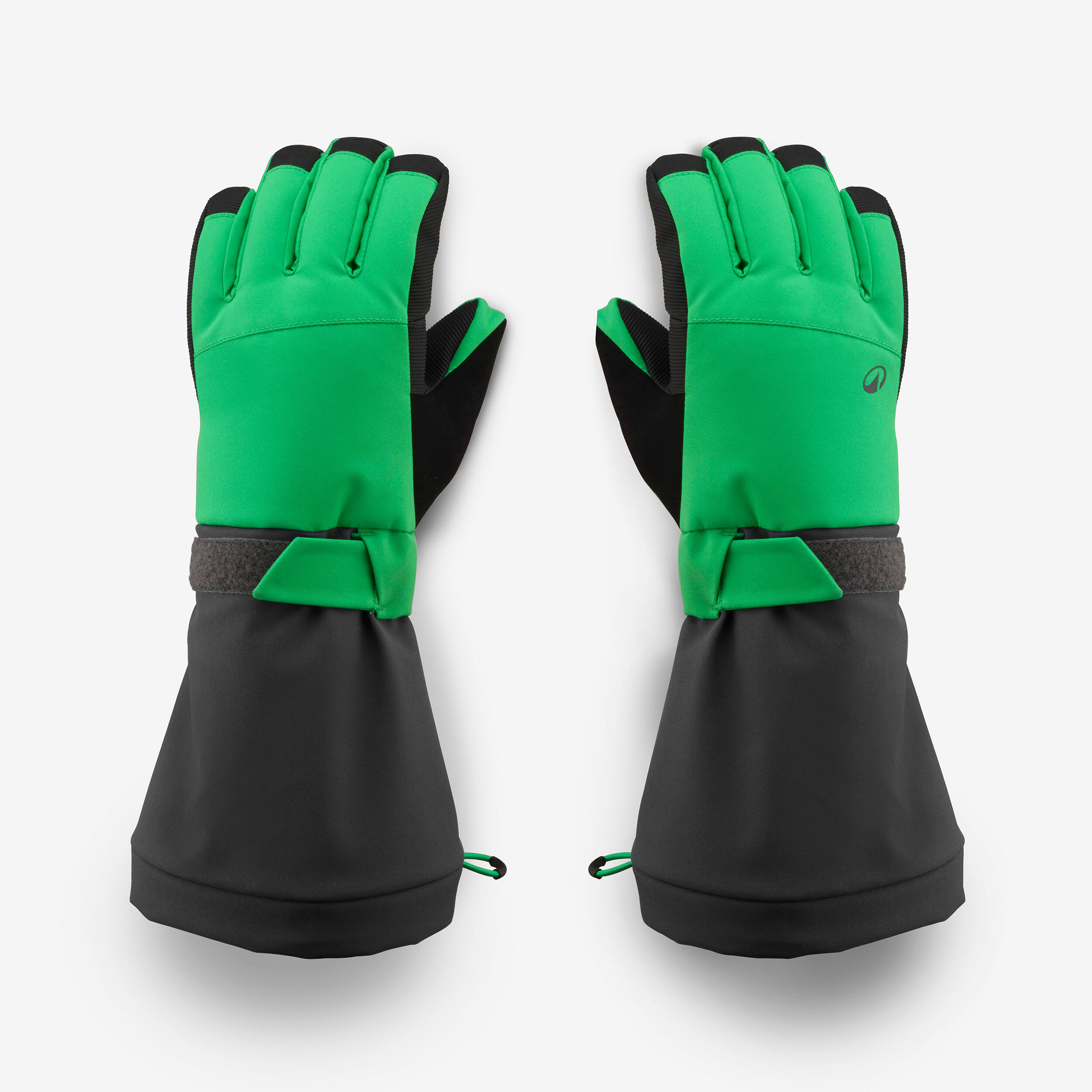 Kids’ Warm and Waterproof Ski Gloves, 500 Long Age 6–14 - WEDZE