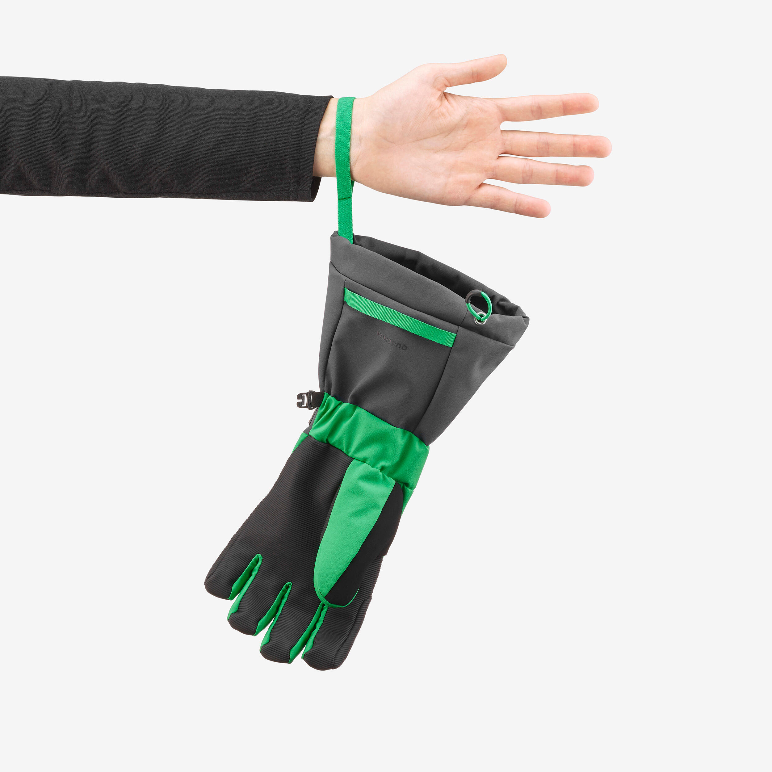 Kids’ Warm and Waterproof Ski Gloves, 500 Long Age 6–14 - WEDZE