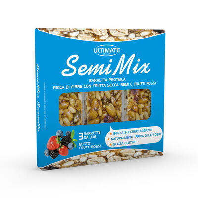 Barretta proteica Ultimate Semi Mix Frutti Rossi