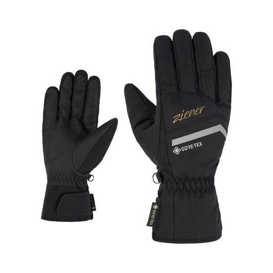 Guanti sci Donna Ziener 1644 GORE-TEX® nero/oro