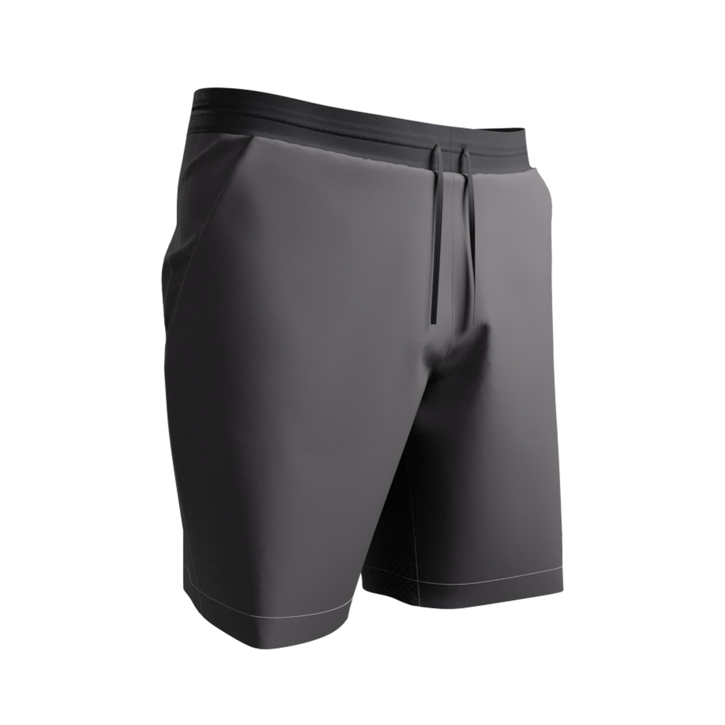 Short de course respirant 2 en 1 homme - Run 500 Dry Gris - KIPRUN