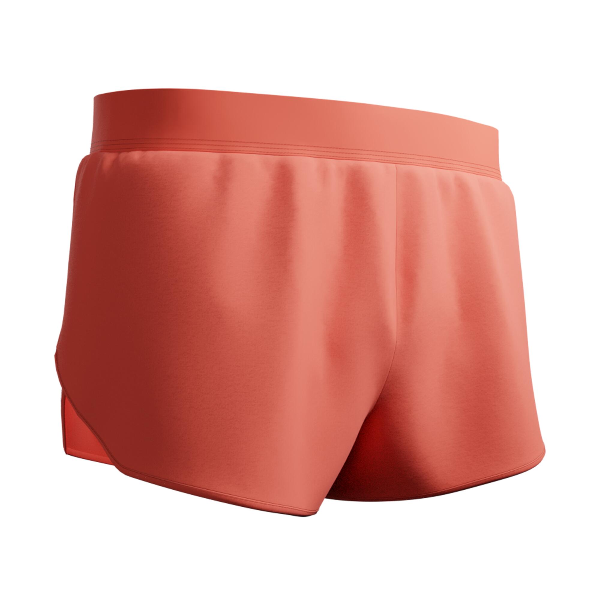 Men's Running Shorts Split Comfort - Run 500 Orange - KIPRUN
