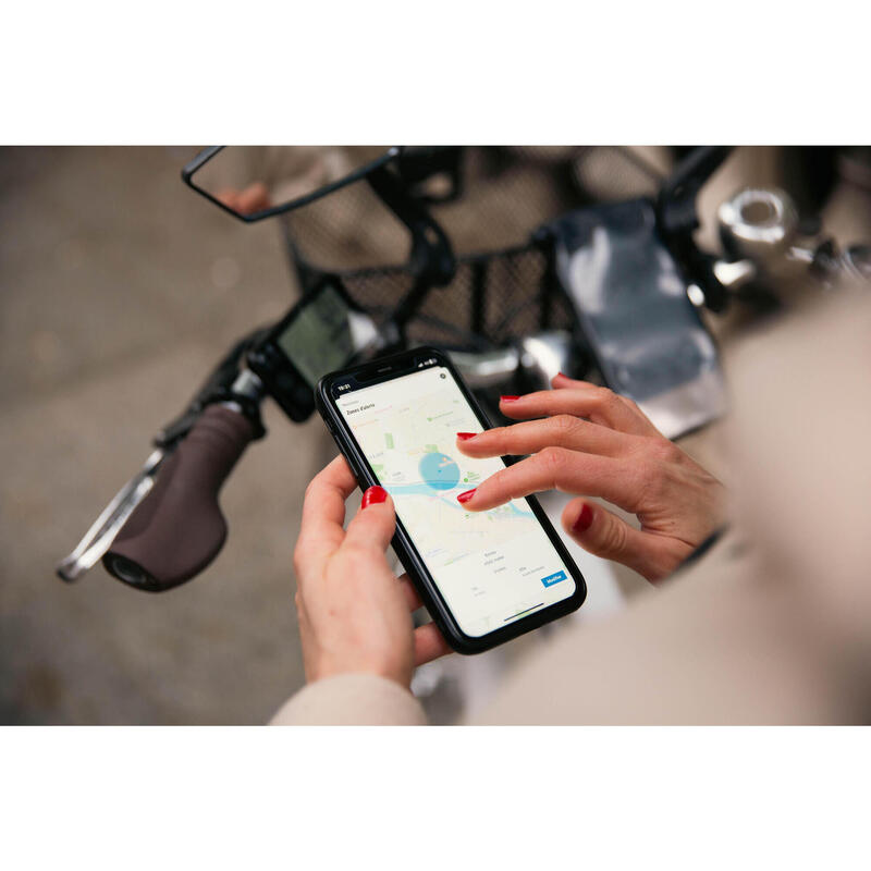 Vélo de ville électrique connecté Elops 920 E Connect LF bleu canard