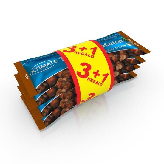 Barrette Vegan Proteiche Pack 3+1 Nocciola.