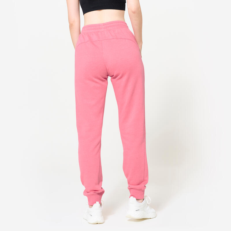 Pantalon de jogging coupe slim femme, rose