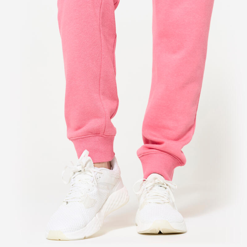 Pantalon de jogging coupe slim femme, rose