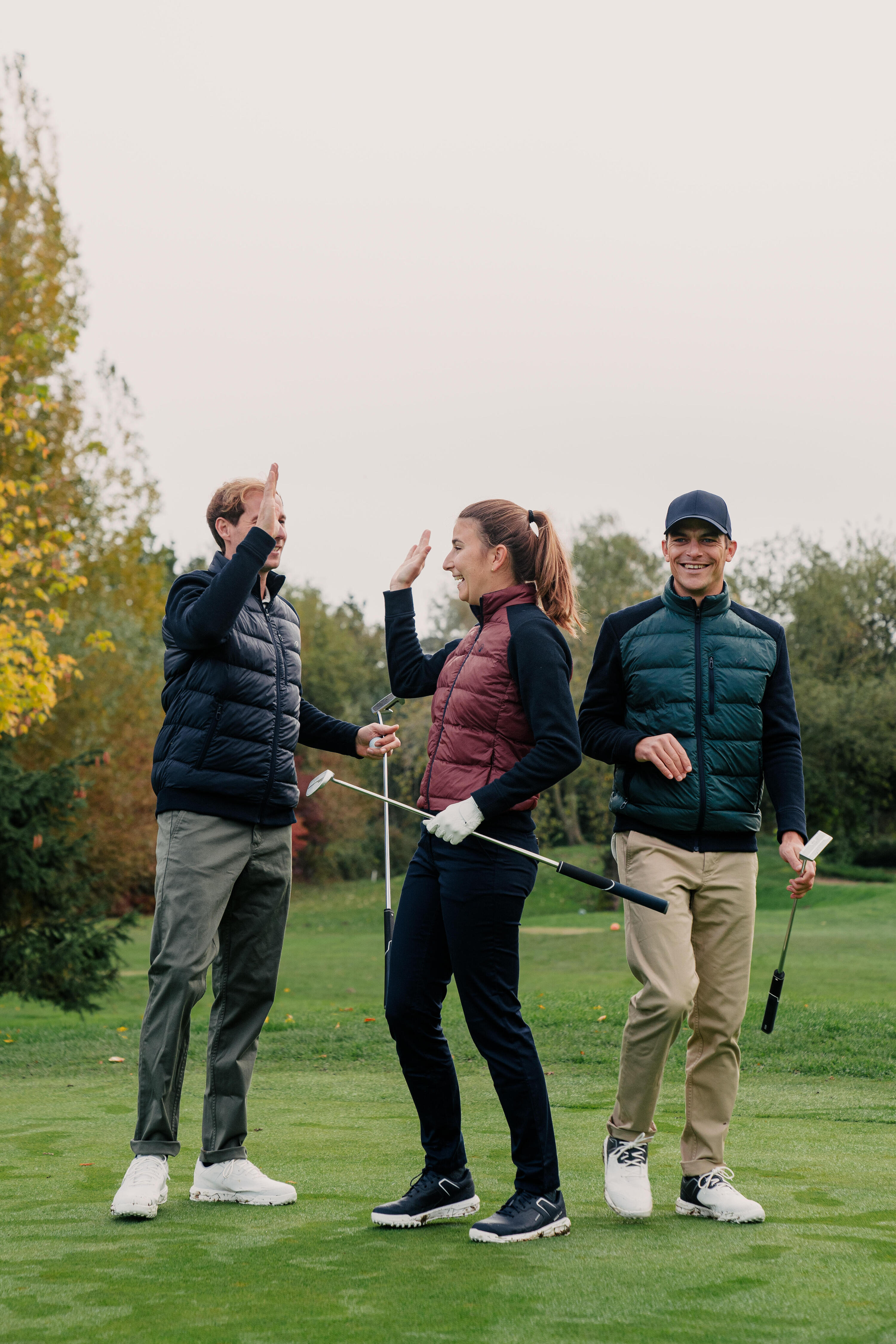 Veste Hybride de golf Homme, CW900 bleu & vert 9/11
