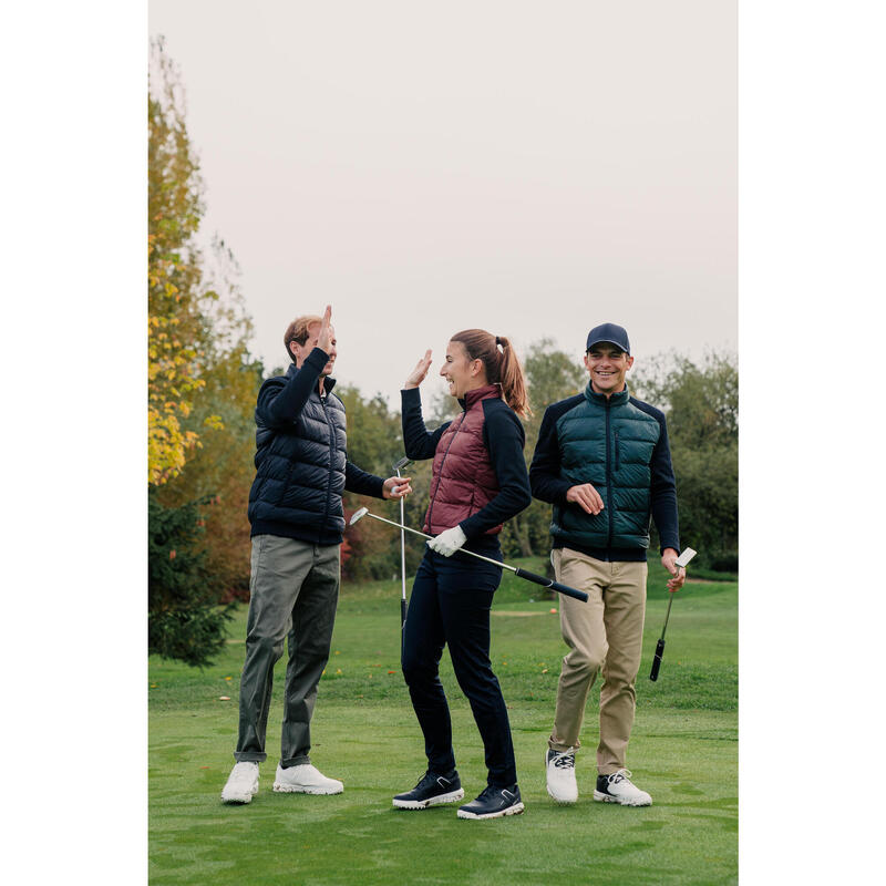 Geacă hibridă golf CW900 Albastru și Bordo Damă