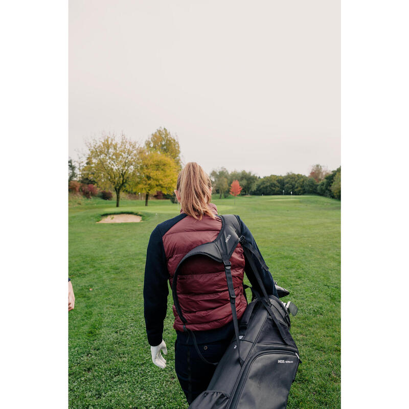 Geacă hibridă golf CW900 Albastru și Bordo Damă