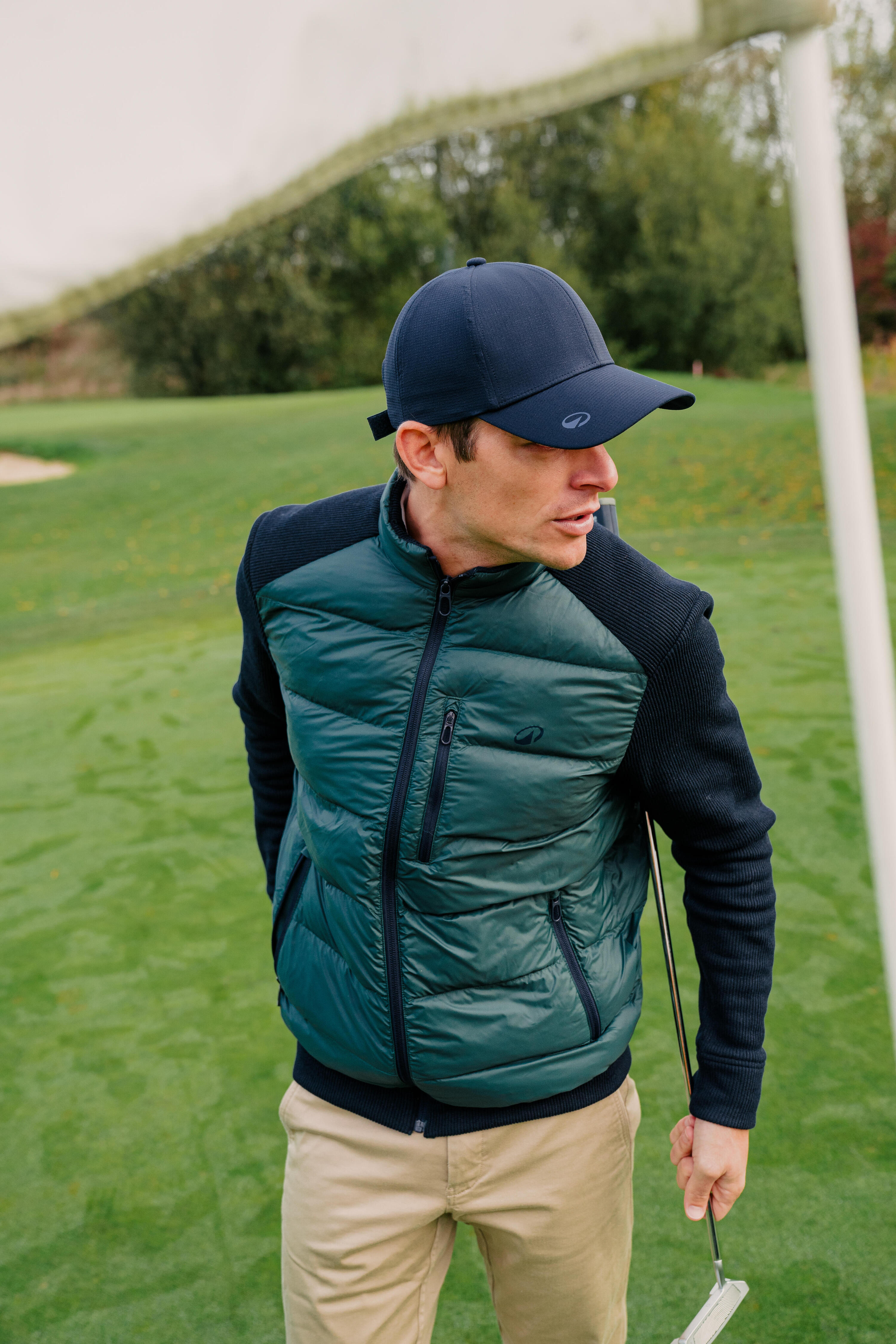 Veste Hybride de golf Homme, CW900 bleu & vert 11/11