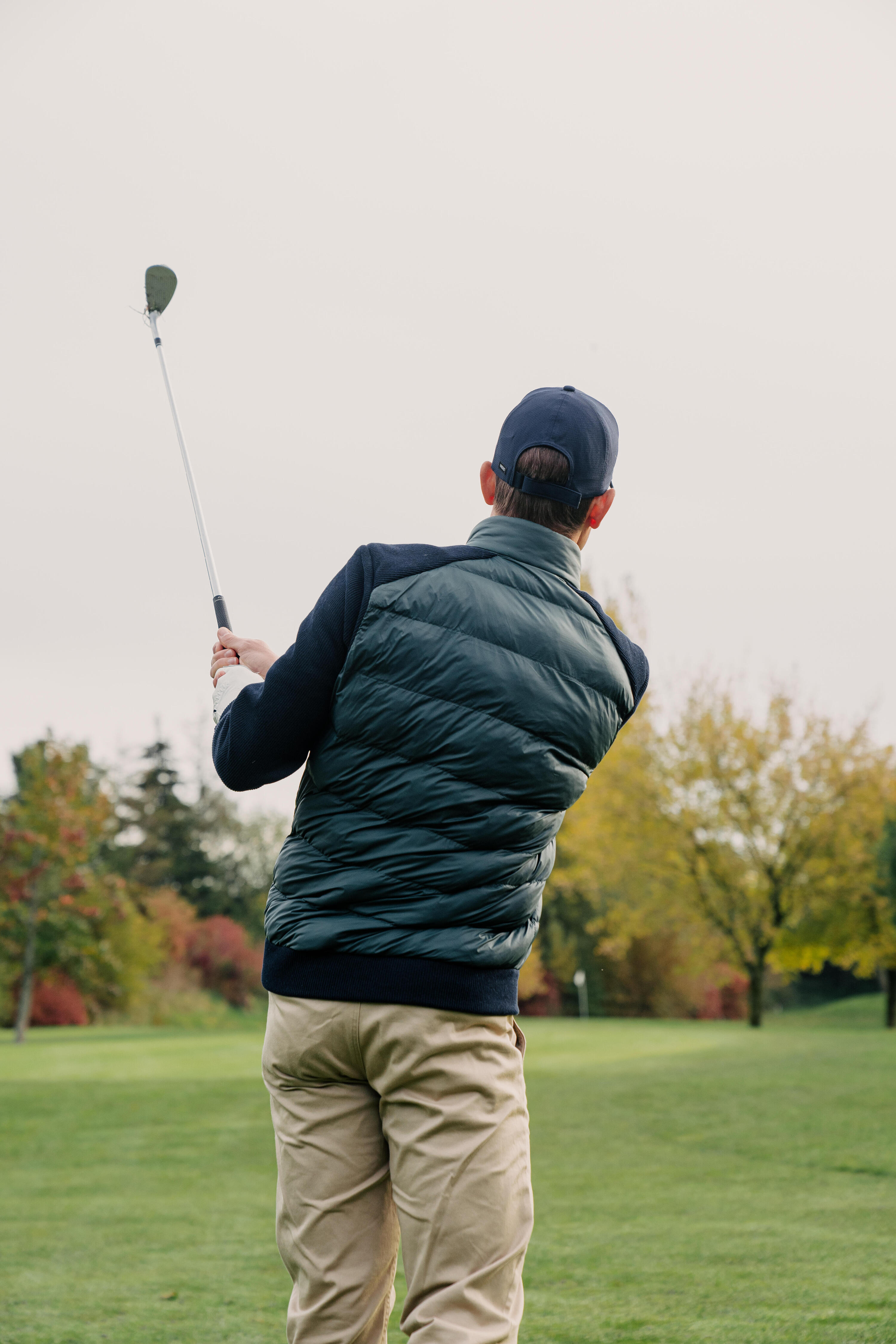 Veste Hybride de golf Homme, CW900 bleu & vert 10/11