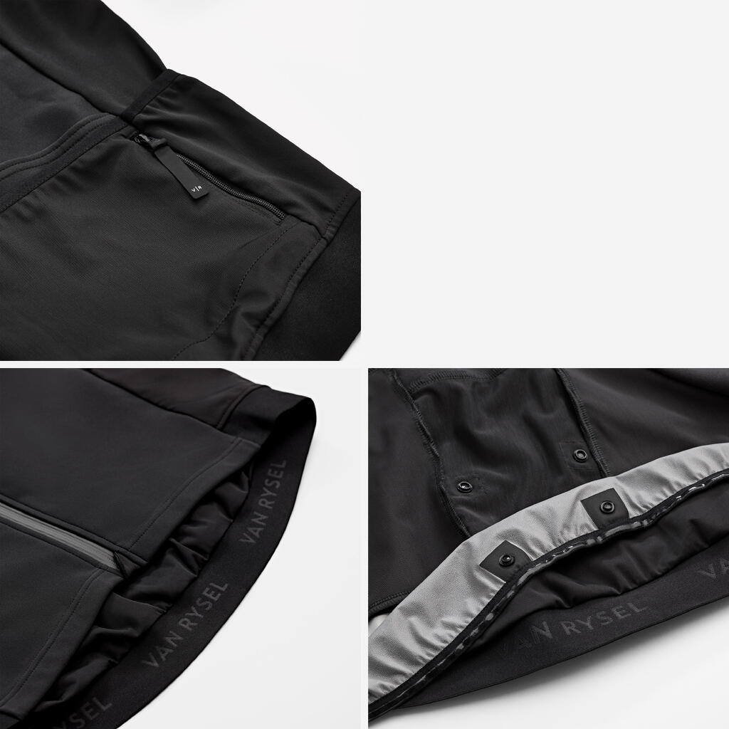 Men's Winter Road Cycling Jacket Endurance - Black/Green