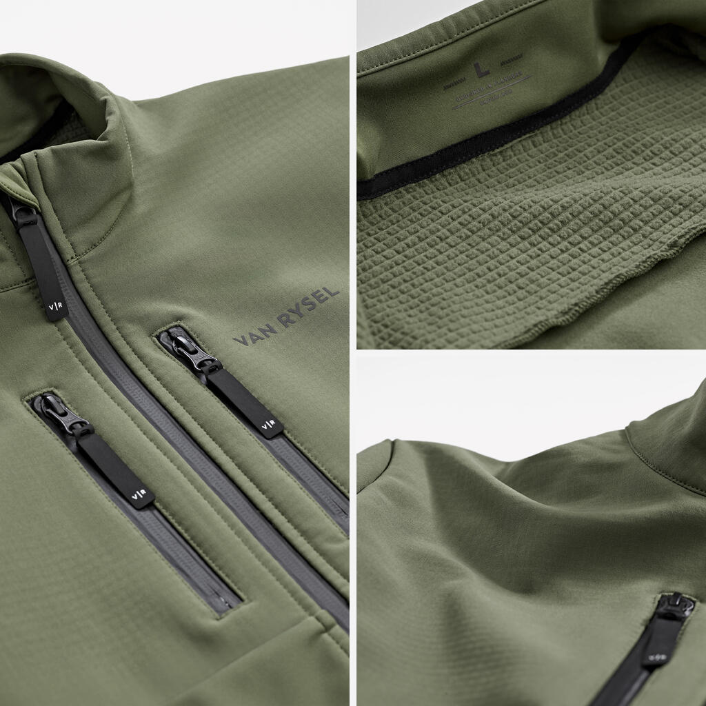 Men's Winter Road Cycling Jacket Endurance - Black/Green