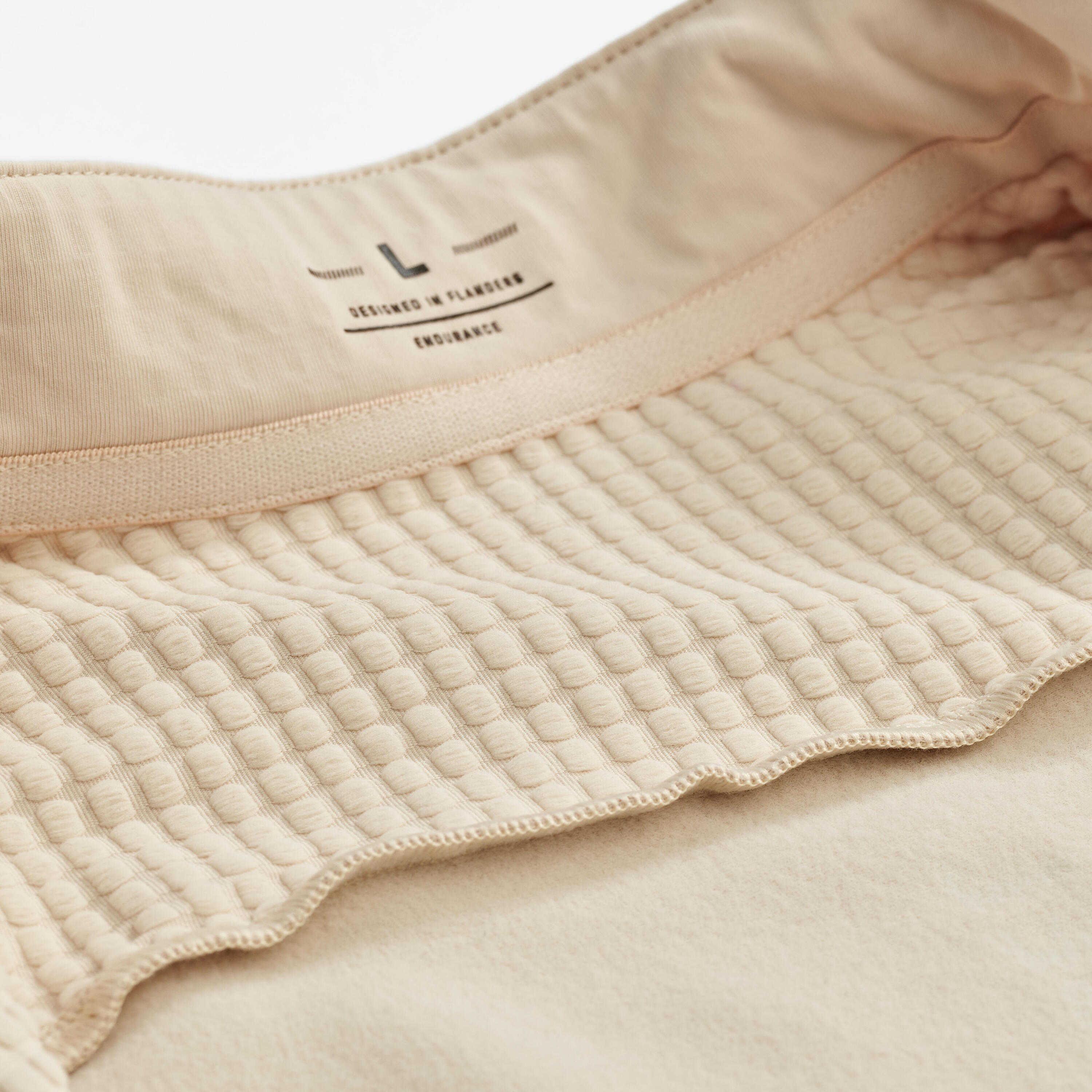 Maglia manica lunga ciclismo uomo EDR tempo fresco beige 10/16