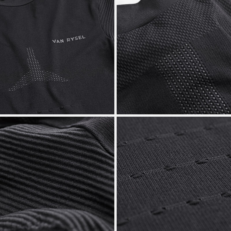 Sous-vêtement vélo manches longues racer 2 gris