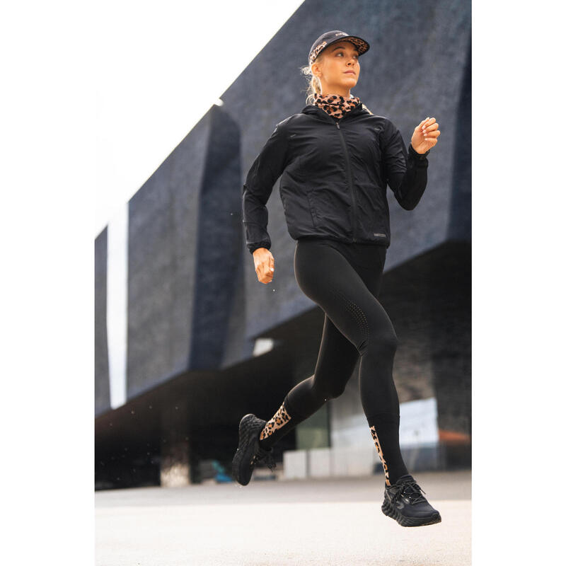 Lauftights lang Trailrunning Damen - Run 900 Light schwarz 