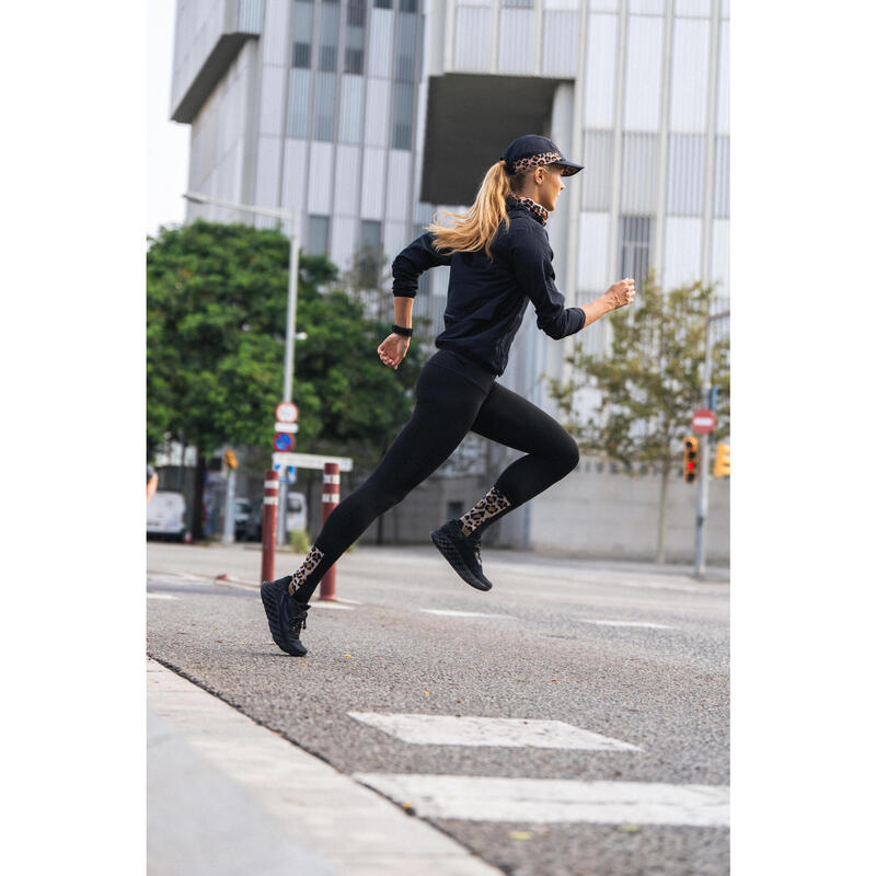 Lauftights lang Trailrunning Damen - Run 900 Light schwarz 