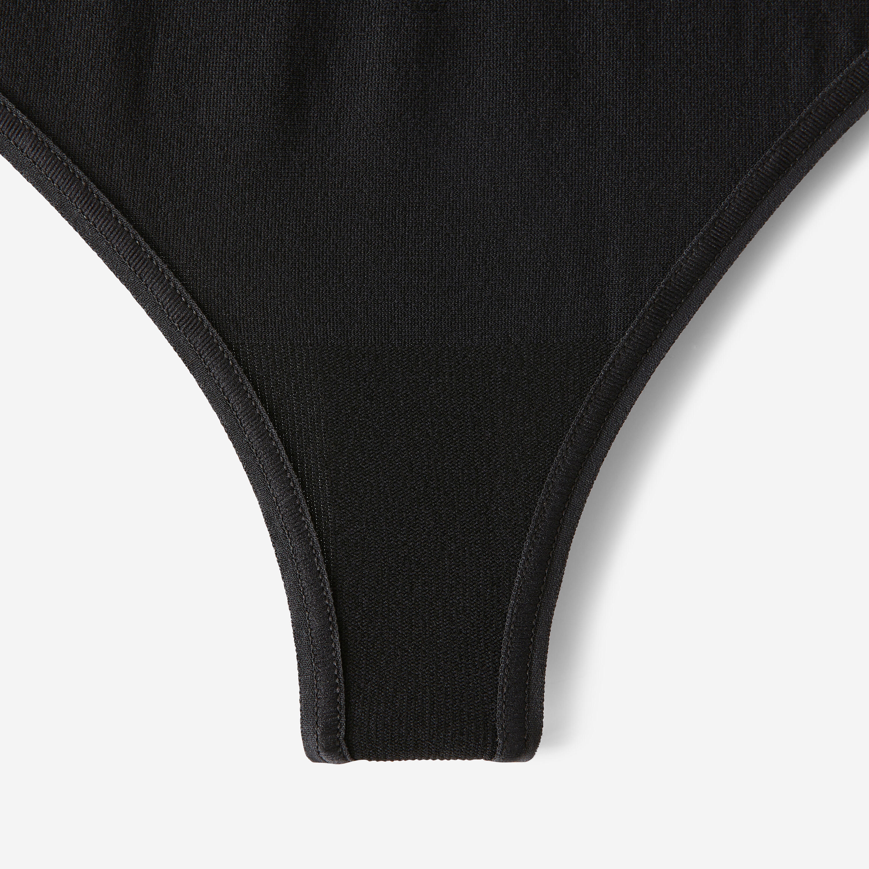 Women’s Seamless Running Thong - Black - DECATHLON