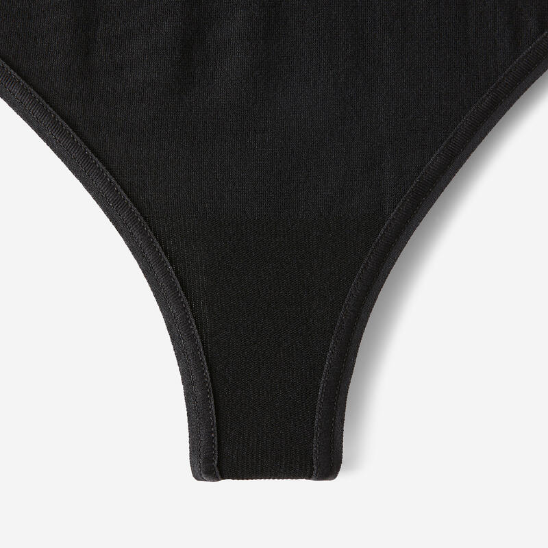 Tanga de Desporto sem Costuras Mulher Preto