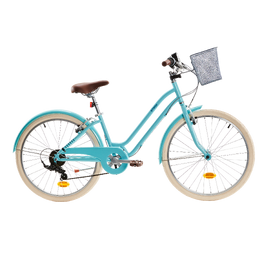VELO VILLE ENFANT ELOPS 500 24 POUCES 9-12 ANS - Bleu