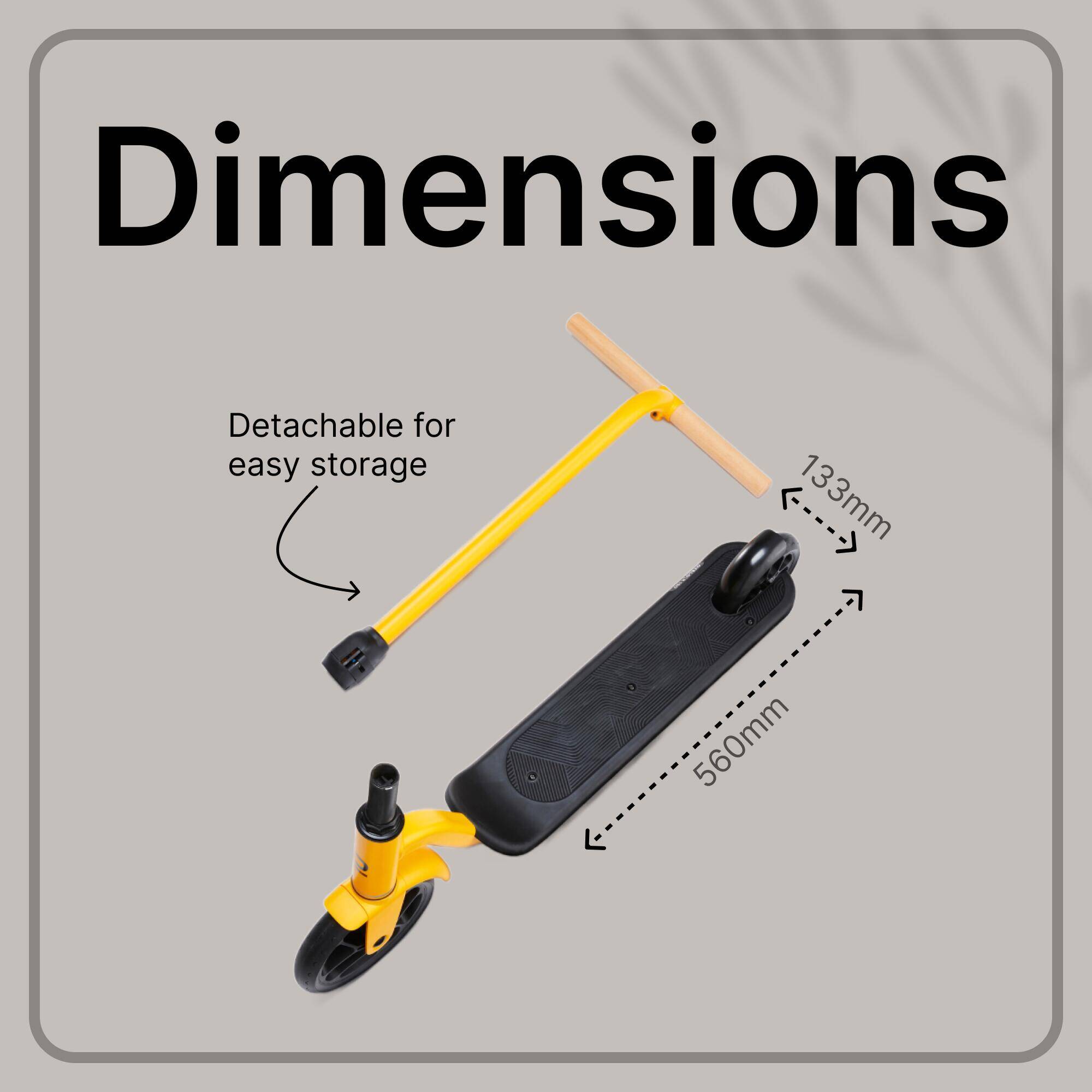 Adult Scooter R100 - Yellow -  3