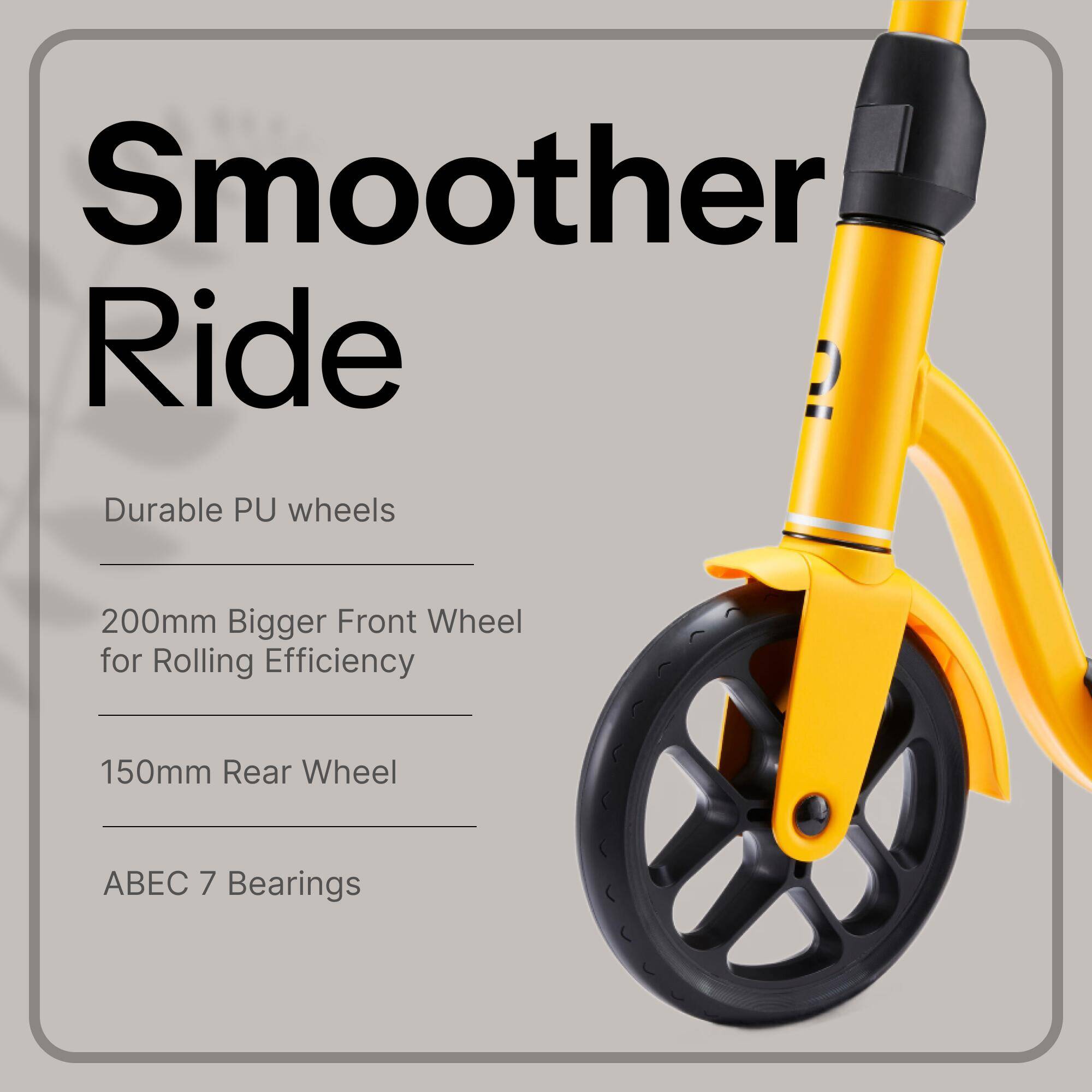 Adult Scooter R100 - Yellow -  5
