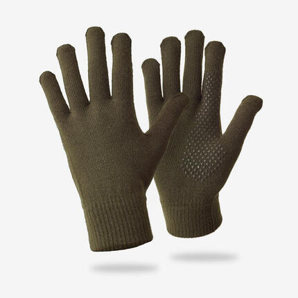 GANTS TRICOT 100 VERT