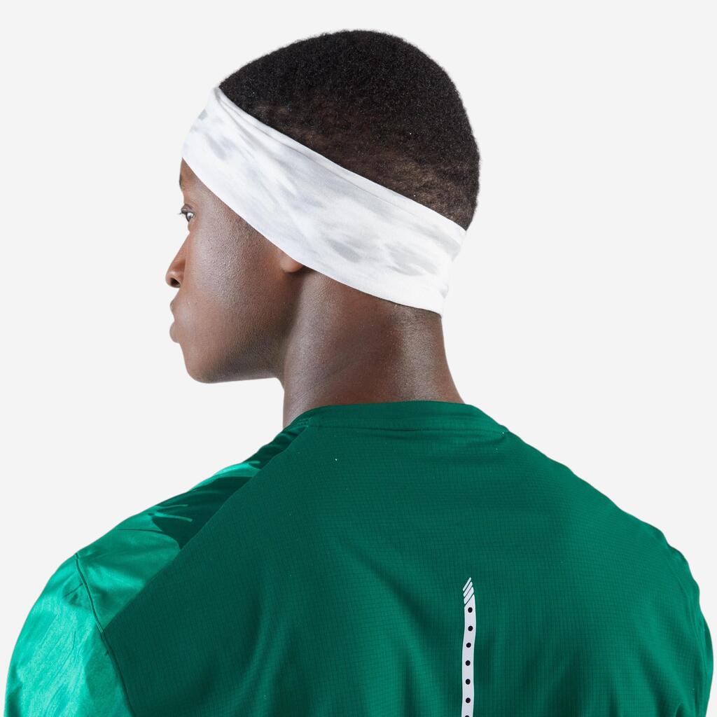 KIPRUN unisex running neck warmer/multi-function headband - Grey/white