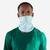 Tour de cou running / Bandeau multifonctions Homme Femme -KIPRUN gris vert