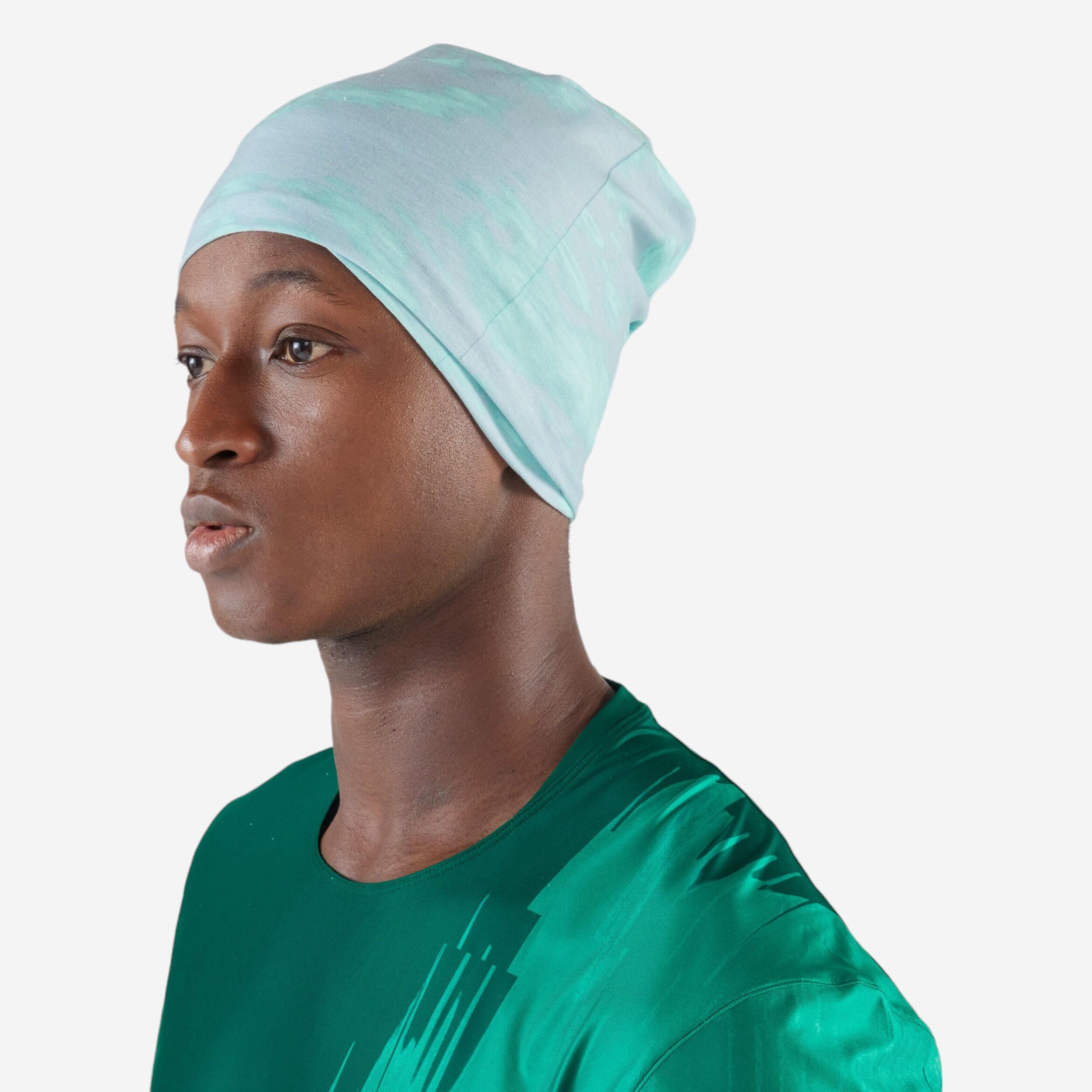 Tour de cou running / Bandeau multifonctions Homme Femme -KIPRUN gris vert 6/7