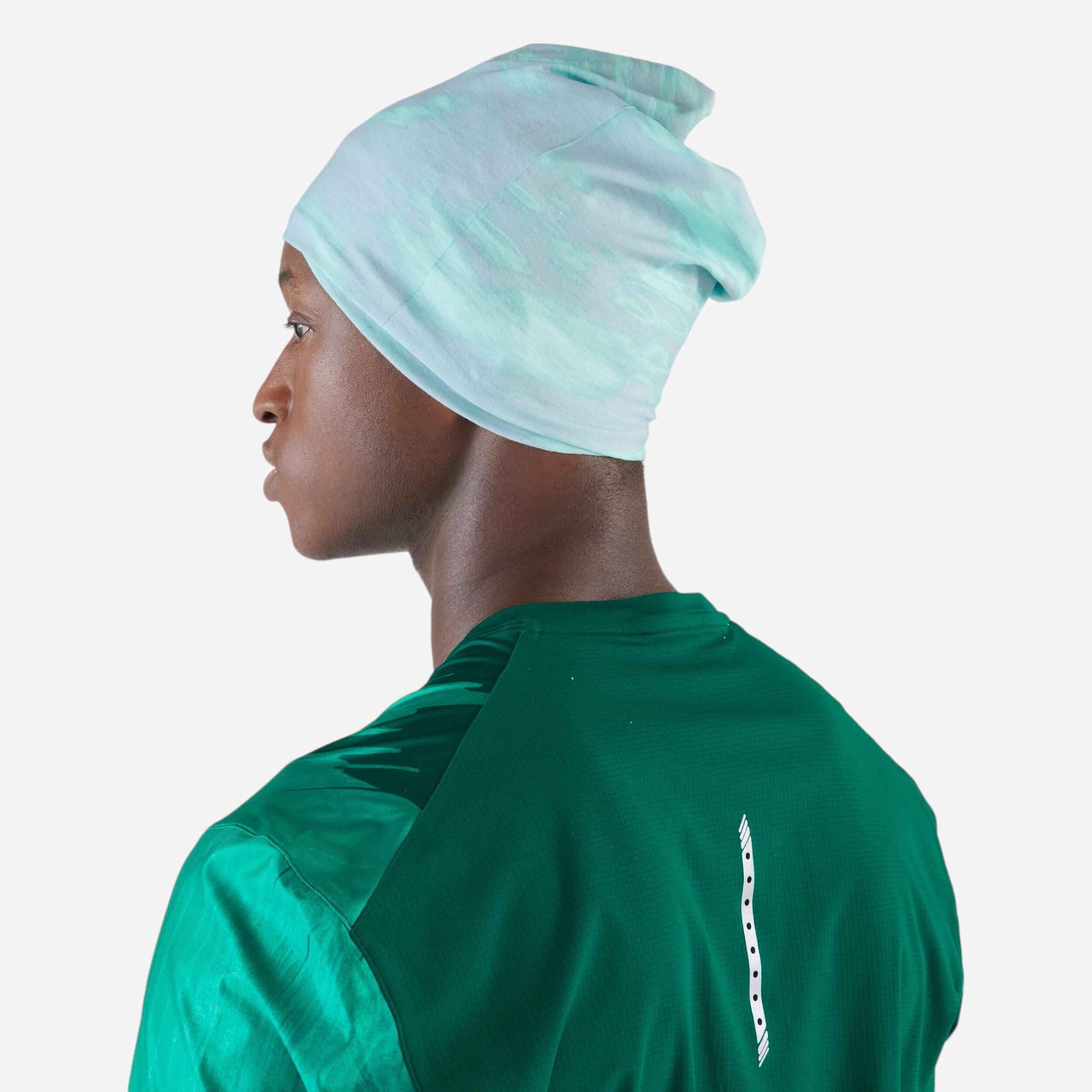 Tour de cou running / Bandeau multifonctions Homme Femme -KIPRUN gris vert 7/7