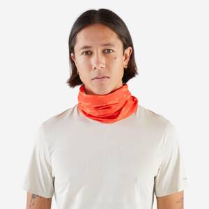 Unisex running neck warmer/multi-function headband - Red/orange
