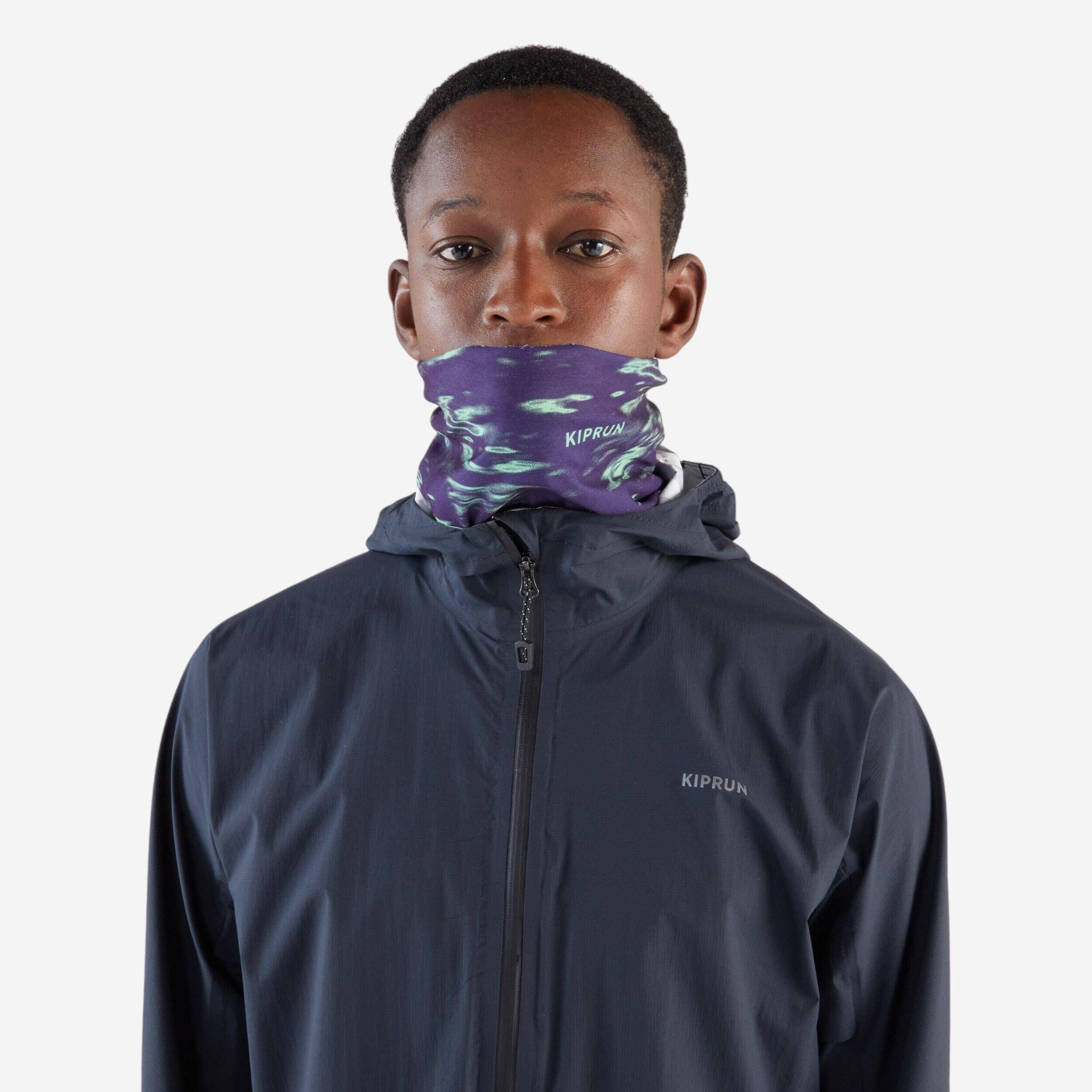Unisex Running Multi Purpose Neck Warmer Headband- Borealis Purple -  2