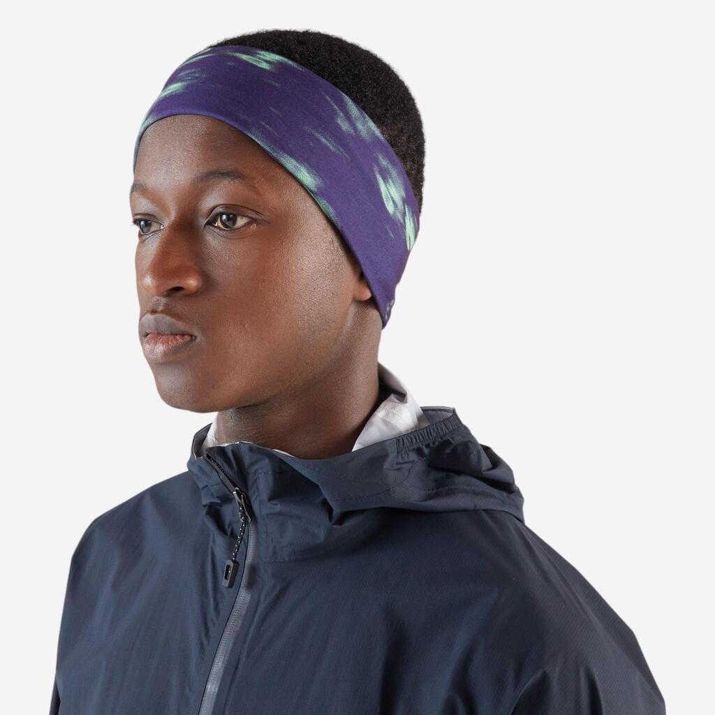 Tour de cou running / Bandeau multifonctions Homme Femme -KIPRUN violet borealis