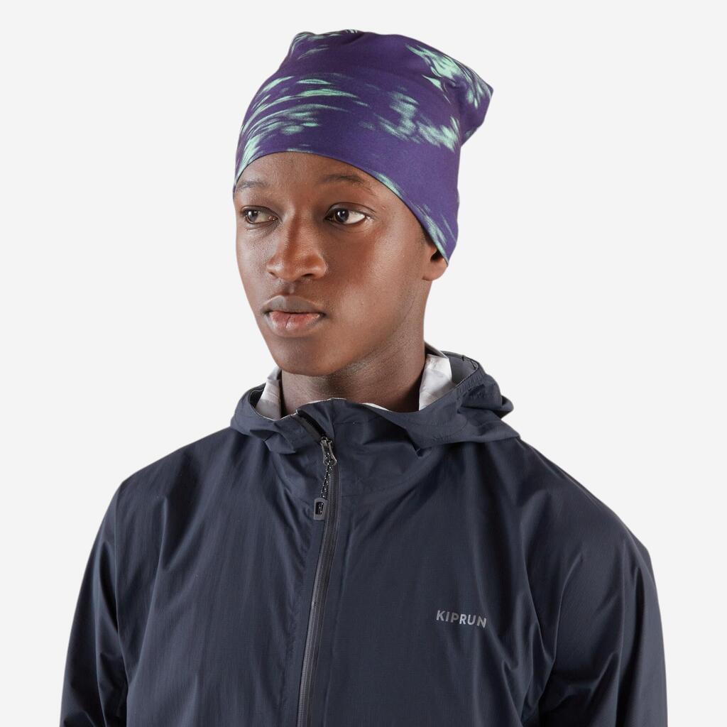 Tour de cou running / Bandeau multifonctions Homme Femme -KIPRUN violet borealis