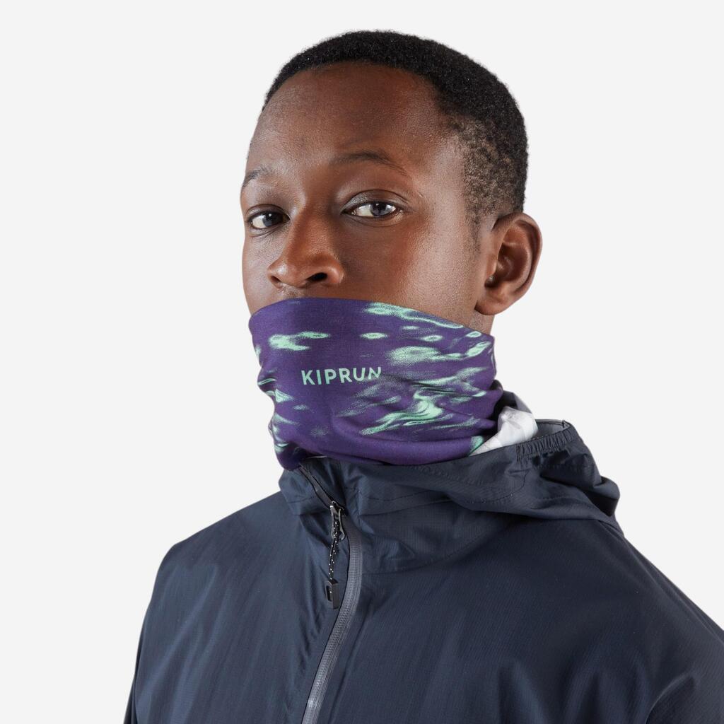 KIPRUN Unisex running neck warmer/multi-purpose headband - Borealis purple