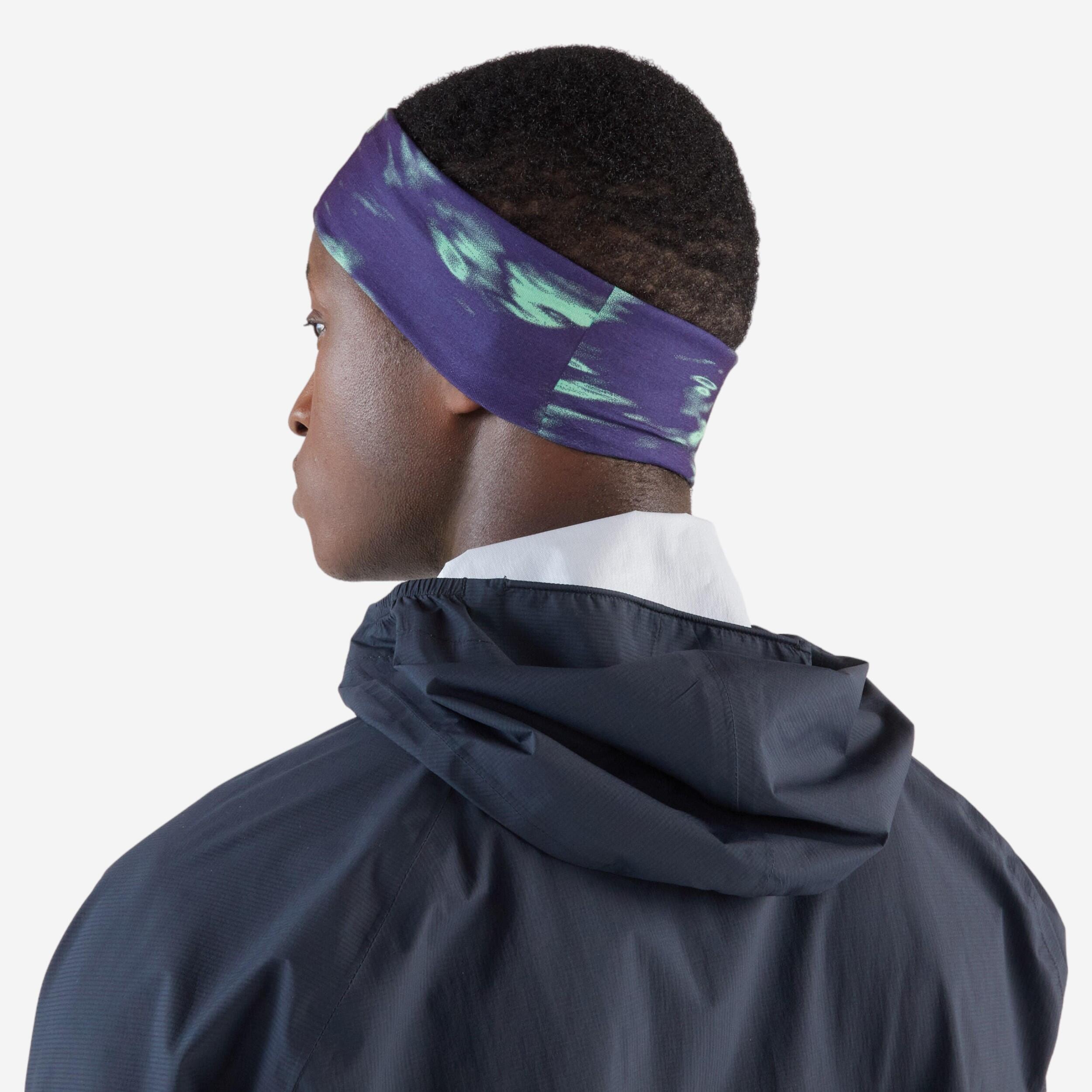 Unisex Running Multi Purpose Neck Warmer Headband- Borealis Purple